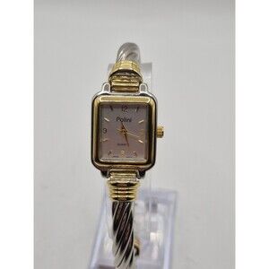 Unworn Elegant Polini Gold & Silver-tone Ladies' Quartz Watch. New Battery.